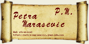 Petra Marašević vizit kartica